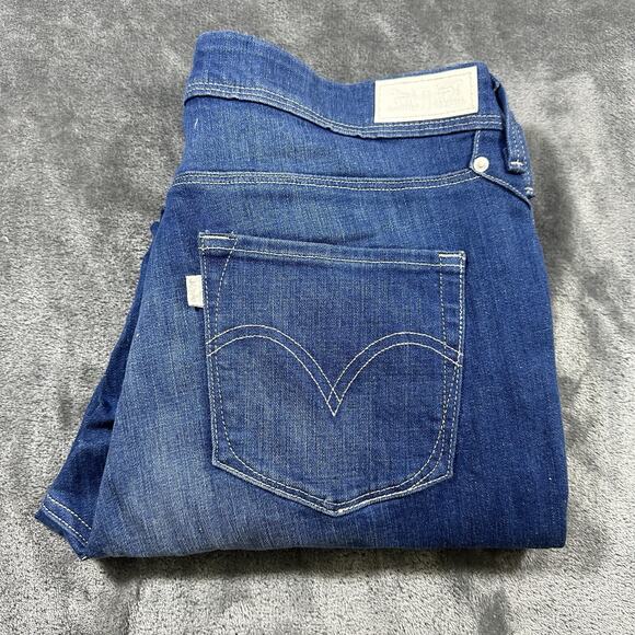 Levi's Denim - Levi's Womens Jeans 31 Blue Denim Mid Rise Skinny Leg Medium Wash Denim Pants